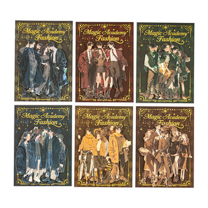 15 hojas/paquete Enchant Academy Fashion Wizard Character Themed European Vintage DIY Sticker Set para cuadernos - Product Image 5
