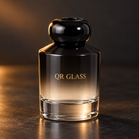 Bouteille diffuseur à roseaux en verre ambré de 150 ml avec couvercle en bois, flacon vide rond pour huiles essentielles d'aromathérapie pour parfum d'intérieur