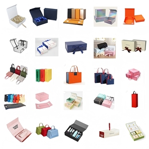Boîte cadeau de luxe personnalisée, recyclable, imprimée, utilisée pour les soins de la <span class=keywords><strong>peau</strong></span>, ruban blanc, fermeture pliante - Product Image 6