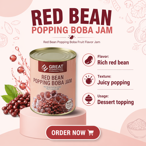 Perlas de Boba con Sabor a Frijol Rojo, Certificadas Halal, Saludables, 900g por Paquete, <span class=keywords><strong>Ingredientes</strong></span> para Té con Leche o Té de Burbujas - Product Image 1