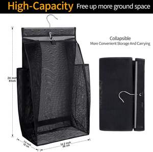 Cesto de ropa plegable de malla transpirable de secado rápido y portátil para dormitorios universitarios, gimnasios, piscinas, caravanas y viajes. - Product Image 3