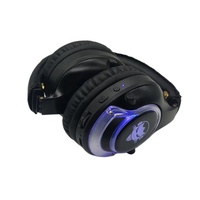 Casque Silent Disco F49 3 canaux Logo personnalisé Lumière LED Casque de fête silencieuse et émetteur
