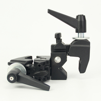 Double pince en aluminium pour studio photo, photographie et prise de vue vidéo