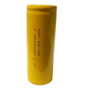 סוללת EWT 2025 אספקת סוללות ניקל-קדמיום 1.2V 8000mAh דגם F8000 גודל F/D ראש שטוח -20~70C - Product Image 2
