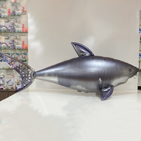 Modèle d'animal gonflable publicitaire personnalisé, dauphin gonflable télécommandé, ballon à hélium rouge en forme de baleine pour les événements