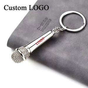 Custom Printed <b>Mini</b> <b>Microphone</b> Keychain - Music Festival Promotional Giveaway - Product Image 2