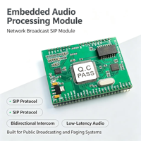 Module audio SIP intégré SIP2403T, transmission audio réseau longue distance, système émetteur-récepteur audio