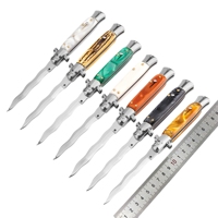Cuchillo Plegable AKC de Acero 440c, Venta Caliente en EE. UU., Cuchillos Tácticos con Mango de Resina, Cuchillo de Bolsillo EDC