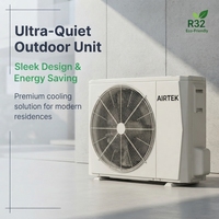Pompe à chaleur air-eau AIRTEK A+++ R32 Green Inverter Monobloc/Split, chauffe-eau sans réservoir électrique 4kW-30KW, système de chauffage pour maison
