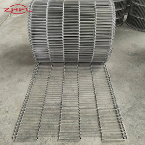 Bande transporteuse en tissu métallique tissé à maille plate en acier inoxydable 304 de qualité alimentaire avec services de découpe et de pliage - Product Image 6