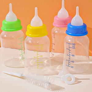 Bouteille d'alimentation pour animaux de compagnie en forme de <span class=keywords><strong>gourde</strong></span> de 150 ml, bol en plastique et silicone pour chiots et animaux adultes, tétine pour biberon d'alimentation pour animaux de compagnie - Product Image 6