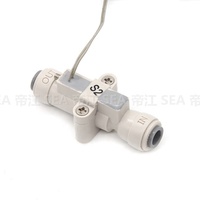Interrupteur de débit d'eau à connexion rapide 1/4'' Débit de démarrage faible <300 ml/min Interrupteur normalement ouvert Signal de débit pour machine à eau / café / thé