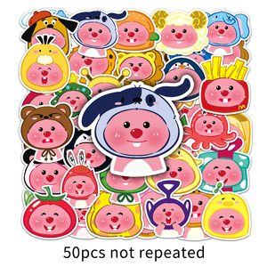 50PCS Pegatinas Coreanas Divertidas de Dibujos Animados de <span class=keywords><strong>Pororo</strong></span> el Pequeño Pingüino, Lindas Pegatinas de Castor de Dibujos Animados, Adorables Pegatinas Loopy - Product Image 5