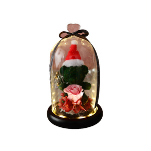 Lujosa Idea de regalo Hecha a mano Oso de Navidad conservado Oso rosa - Product Image 6