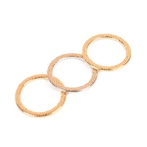 Custom Fashion Metall O-Ring Zink legierung Laser Slider Flache Rings chnalle für Bade bekleidung