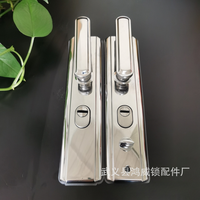 Serrure de porte de chambre d'hôtel en acier inoxydable 201, ensemble complet haute sécurité, antivol, pour chambre à coucher