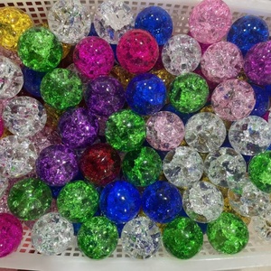 Wholesale Polished Aura Crack Glass Sphere Colorful Glass <b>Ball</b> Healing Crack for Gift Decoration - Product Image 3