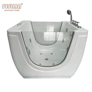 Freestanding acrylic baby swimming spa pool and baby massage spa bathtub baby bath with swimming circle