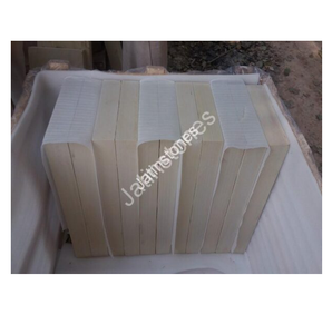 Dalles de pierre naturelle en grès jaune menthe pour revêtement mural, revêtement de sol, cour, terrasse, allée, pierre décorative extérieure pour la construction - Product Image 3