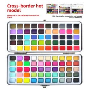 Ensemble de peinture à l'<span class=keywords><strong>aquarelle</strong></span> solide concentrée Seamiart SH-GTSC 50c/72c/90c/100 couleurs, portable pour le dessin et la peinture - Product Image 2