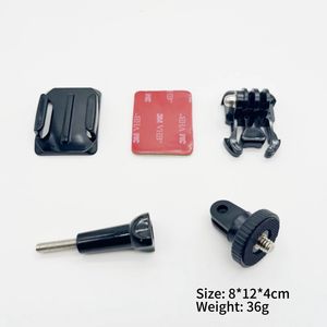 อุปกรณ์เสริมกล้องแอคชั่นหมวกกันน็อคฐานเหนียวพร้อมชุดอะแดปเตอร์1/4สำหรับ X4 Insta360 goprp HERO 13 - Product Image 2