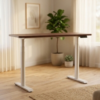 Cadre de bureau électrique réglable en acier à double moteur et 3 niveaux, design moderne ergonomique et durable, pour étude, maison/bureau, chambre à coucher