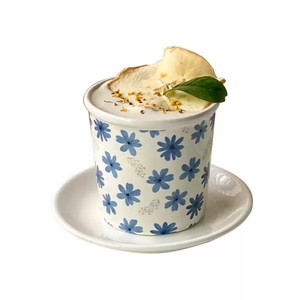Mug à café en céramique rétro exquis et élégant, résistant aux hautes températures, compatible micro-ondes, en forme de gobelet en papier, pour la maison - Product Image 3