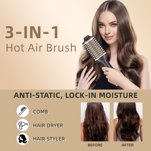Ensemble de <span class=keywords><strong>Brosse</strong></span> Sèche-Cheveux Ionique Nano 1200W avec Diffuseur et Concentrateur pour un Séchage Doux, un Volume et des Cheveux Fins, Utilisation en Hôtel - Product Image 4