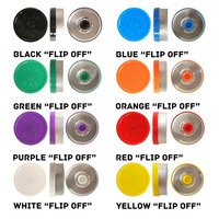 Logo personnalisé Pharma 13mm 20mm Bouchon de flacon en aluminium en plastique pour flacons