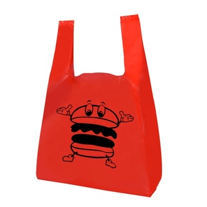 Degradable Cornstarch Disposable Garbage T-Shirt <b>Bags</b> Eco-friendly <b>Compostable</b> Recyclable Clear Plastic Supermarket Exhibition - Product Image 3