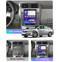 NaviFly TS système Android 8 core 8 + 128GB lecteur multimédia de voiture pour Toyota Corolla 2007-2013 avec écran partagé