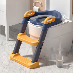 <span class=keywords><strong>Personnalisable</strong></span> auxiliaire enfants siège de toilette bébé étape pliant toilette dessin animé dinosaure assis échelle de toilette en gros - Product Image 2