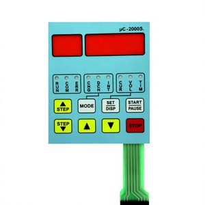 Panneau de commande industriel à membrane Memtron UC 2000S avec affichage numérique, touches programmables, câble plat flexible et interface machine 1024x768 - Product Image 1