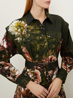 Robe d'été vintage style campagnard simple et naturelle, nouveau modèle 2026, col chemise, manches longues, boutonnée, taille cintrée, pour femme