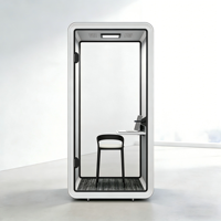 Cabine Acoustique Modulaire Personnalisable et Moderne pour Bureau, Hôtel et Extérieur, Isolation Phonique avec Rangement