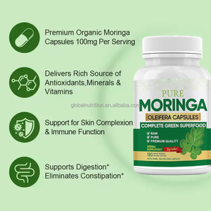 Suplemen Ekstrak Daun <span class=keywords><strong>Moringa</strong></span> Oleifera Organik Ausreson Plant-Based Wellness, Suplemen Superfood Hijau Kapsul <span class=keywords><strong>Moringa</strong></span> Oleifera - Product Image 5
