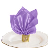 Serviettes de table résistantes d'orange de partie d'événements de mariage pour la décoration