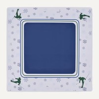 Jeu de Mahjong américain en acrylique sur le thème du ski d'hiver, 160 pièces, design ours et montagne enneigée