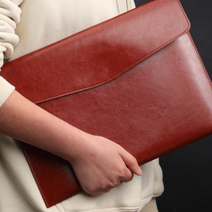 Chất Lượng PU Cặp Túi Tài Liệu Tổ Chức Thư Mục Snap Công Suất Lớn Văn Phòng Nguồn Cung Cấp Tập Tin Thư Mục Túi Với Xử Lý Dây Đeo - Product Image 6