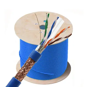 كابل شبكة سريع CAT6 305m 23AWG 1000MHZ SFTP CAT6 كابل الاتصال لنظام الأمن CCTV