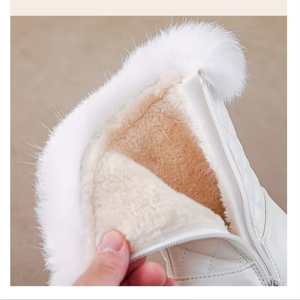 Scarpe per Bambini, Stivali Invernali in Peluche, Caldi Stivali da Neve per Bambini, Antiscivolo, Impermeabili, in Pelle PU, Chaussures Pour Enfants - Product Image 6