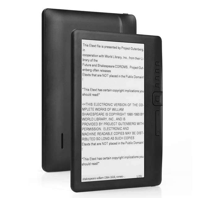 BK7019 Ebook 7 Inch Optional Wifi Bt Ebook Reader 4/8/16 GB Option Quad Core A4 Ebook Reader