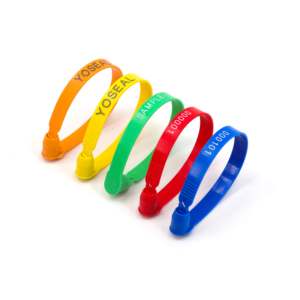 A-001 Asialockseal Segel Plastik PP+PE Warna Kustom untuk Pintu Kontainer Truk Trailer Kunci Kekuatan 270N Panjang Segel 188mm - Product Image 3