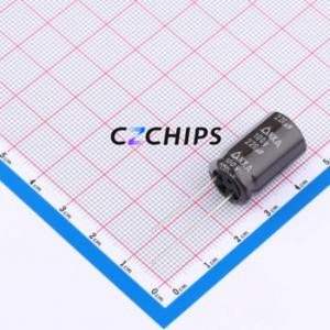 Condensador Electrolítico de Aluminio NXA 100V220 M 12.5*20 de Orificio Pasante, D12.5xL20mm 220uF 20% 100V 1.1A-100kHz - Product Image 1
