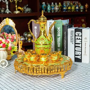 Nouvel ensemble de vin en métal de style nordique minimaliste pour la maison, avec petites coupes à vin et verres à spiritueux, idéal pour les décorations de mariage - Product Image 2