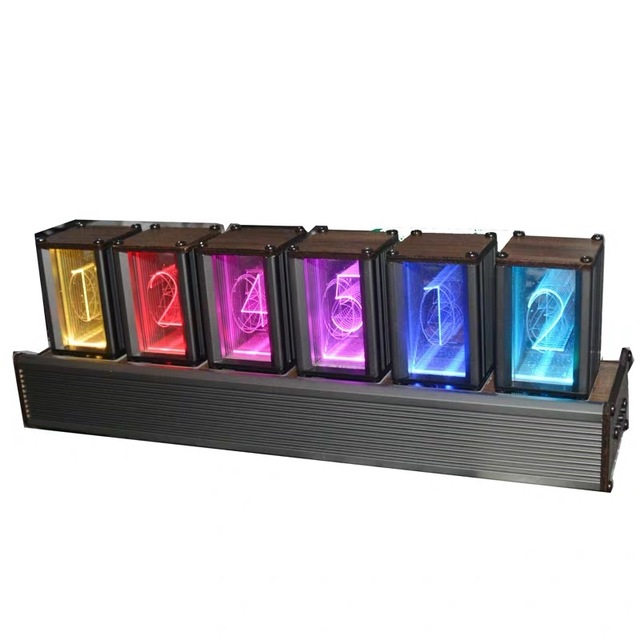 Adventures Digital Tube Desk Clock Nixie Tube Clock With New and Easy Replayceable IN-14 Nixie Tubes