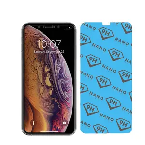 Protector de pantalla de teléfono móvil, vidrio templado antihuellas, 9H, privacidad, para iPhone X