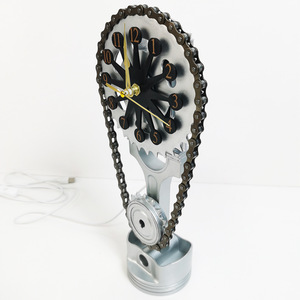 Horloge à engrenages rotatifs vintage, ornement de style antique, horloges de bureau, décoration de table moderne pour salon, décoration vintage pour la maison - Product Image 2