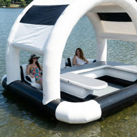 Bar de piscine gonflable extérieur personnalisé en gros, pub gonflable en PVC, bar de piscine pour fête, jardin, qualité commerciale