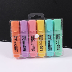 Juego de Rotuladores FOSKA de Alta Calidad, 6 Piezas, Punta de Cincel, Secado Rápido, No Tóxicos, Marcadores de Colores, Resaltadores con Empaque de Bolsa de PVC - Product Image 6